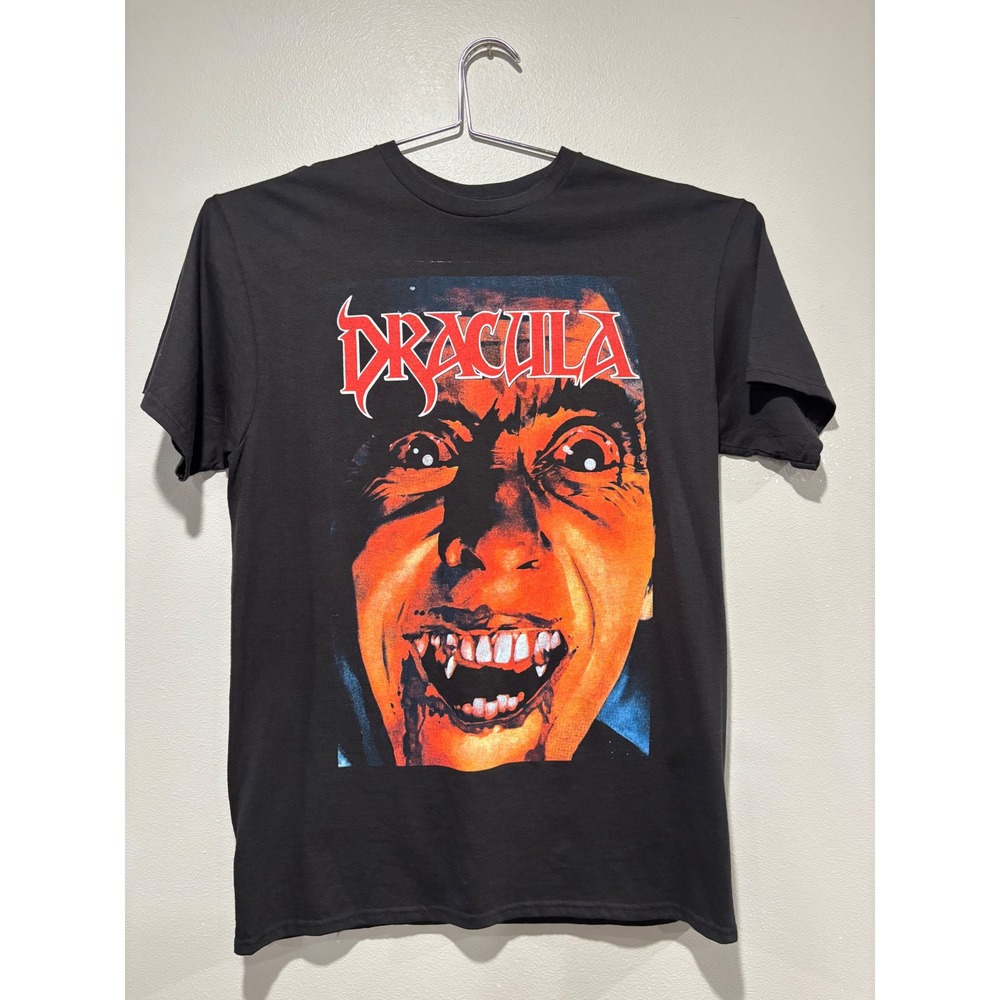 Horror Line Dracula Graphic Tee Mens Large Black Short Sleeve Dez Shinn Shirt